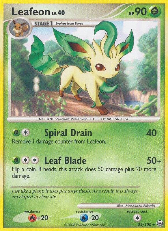 Leafeon (24) Pokemon card from Majestic Dawn