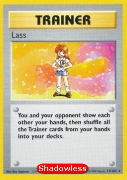 Lass Pokemon card from Base Set