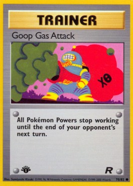 Goop Gas Attack Pokemon card from Team Rocket