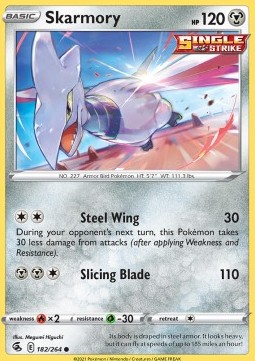 Skarmory Pokemon card from Fusion Strike