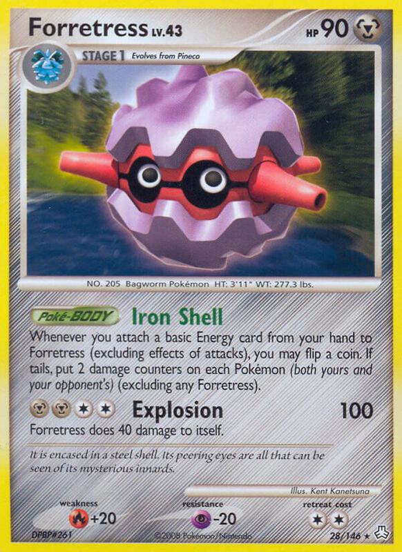 Forretress Pokemon card from Legends Awakened
