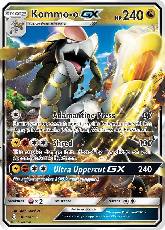 Kommo-o GX Pokemon card from SM - Guardians Rising