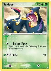 Seviper Pokemon card from Holon Phantoms