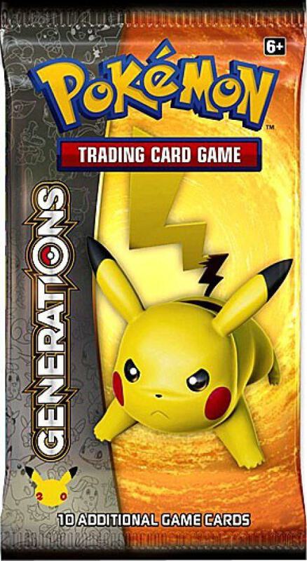 Generations Booster Pack Pokemon card from Generations