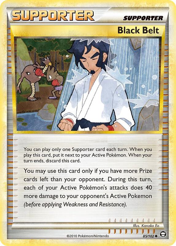 Black Belt Pokemon card from Triumphant