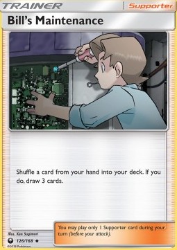 Bill's Maintenance Pokemon card from Celestial Storm