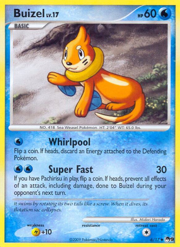 Buizel Pokemon card from POP Series 9