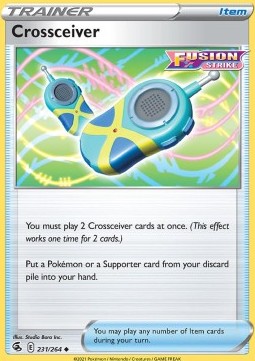 Crossceiver Pokemon card from Fusion Strike