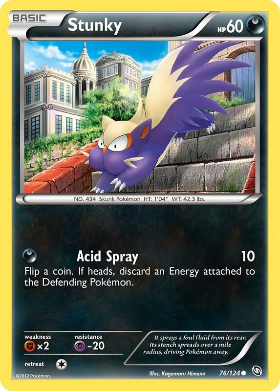 Stunky Pokemon card from Dragons Exalted