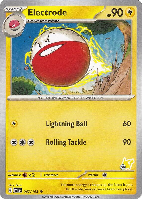 Electrode - Pikachu 56 Pokemon card from Battle Academy 2024