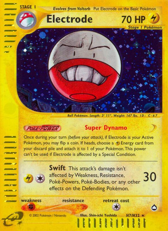 Electrode (H7) Pokemon card from Aquapolis