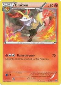 Braixen Pokemon card from XY - BREAKthrough