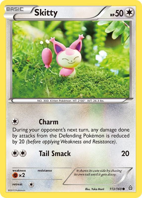 Skitty Pokemon card from XY - Primal Clash