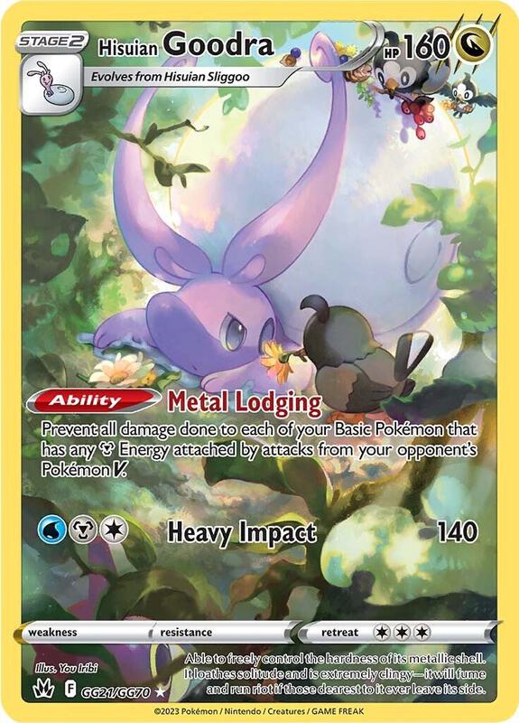 Hisuian Goodra Pokemon card from Crown Zenith: Galarian Gallery