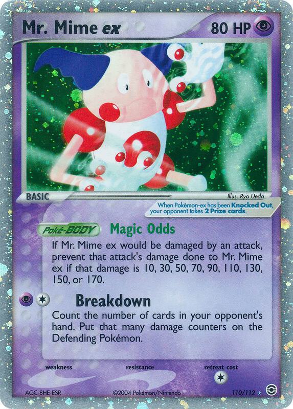 Mr. Mime ex Pokemon card from FireRed & LeafGreen