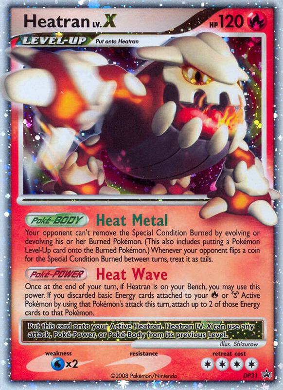 Heatran LV.X - DP31 Pokemon card from Diamond and Pearl Promos