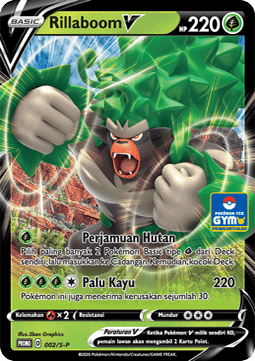 Rillaboom V (S-P/ID 002) Sword & Shield Indonesian Promos ID