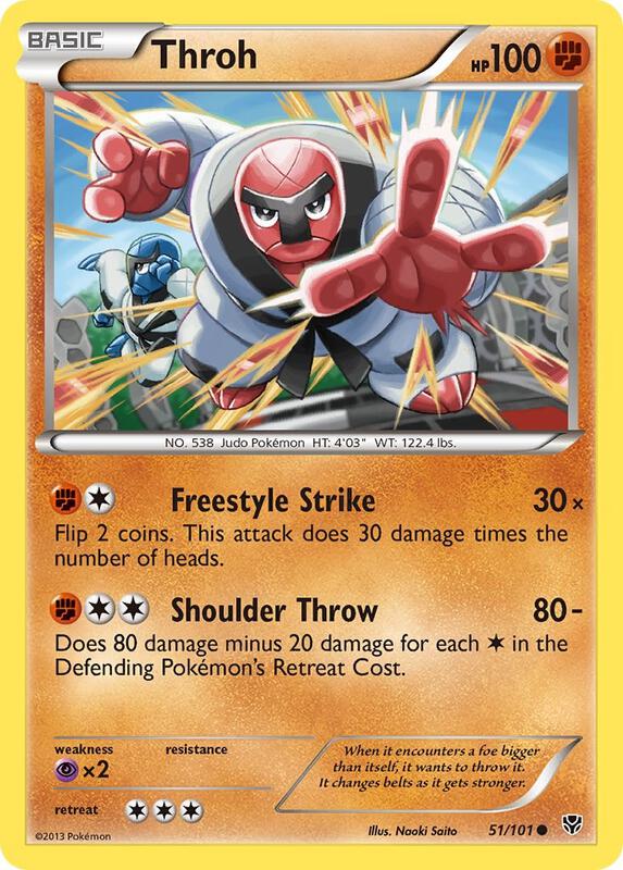 Throh Pokemon card from Plasma Blast