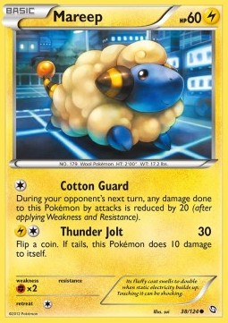 Mareep Pokemon card from Dragons Exalted