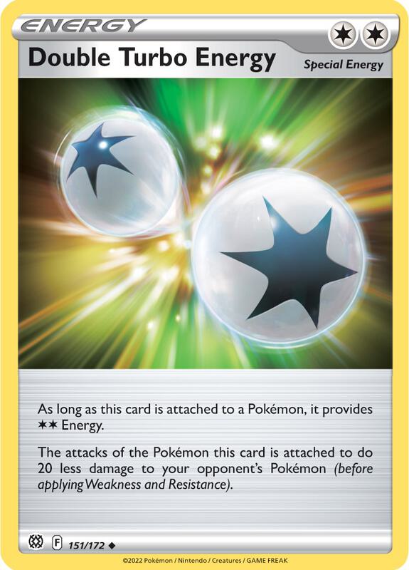 Double Turbo Energy Pokemon card from SWSH09: Brilliant Stars