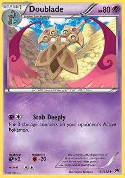 Doublade Pokemon card from BREAKpoint