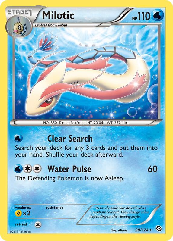 Milotic Pokemon card from Dragons Exalted