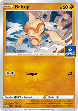 Baltoy (S-P/ID 207) Sword & Shield Indonesian Promos ID