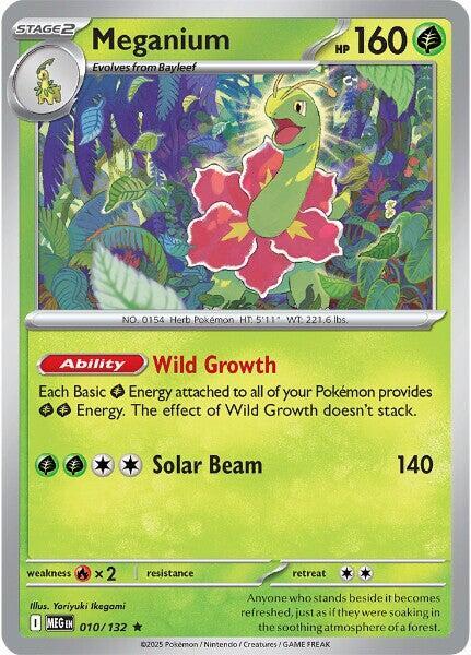 Meganium Pokemon card from ME01: Mega Evolution