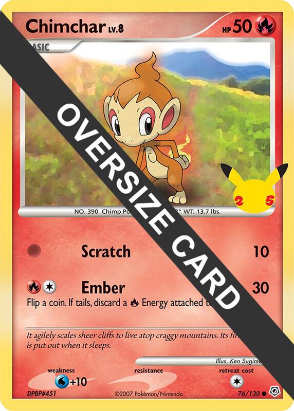 Chimchar Pokemon card from First Partner Pack