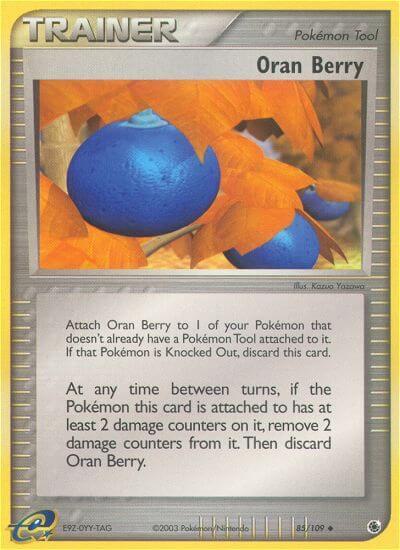 Oran Berry Pokemon card from Ruby and Sapphire
