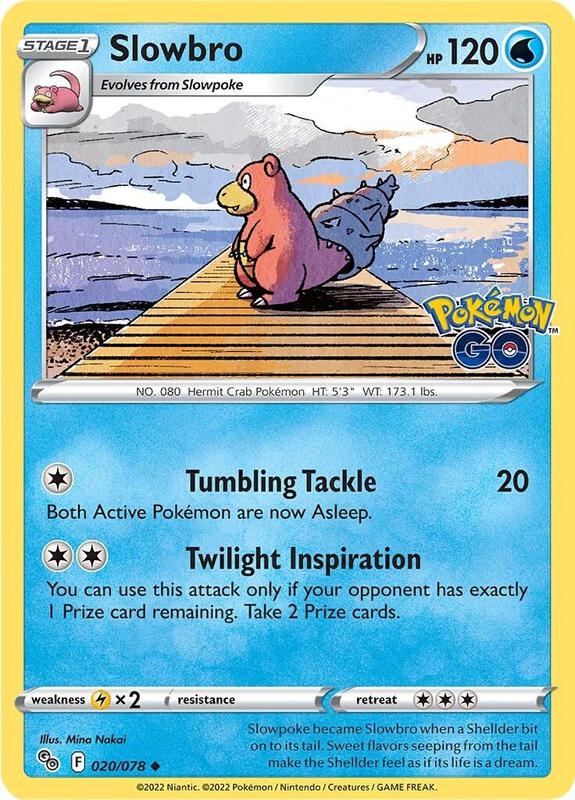 Slowbro Pokemon card from Pokemon GO