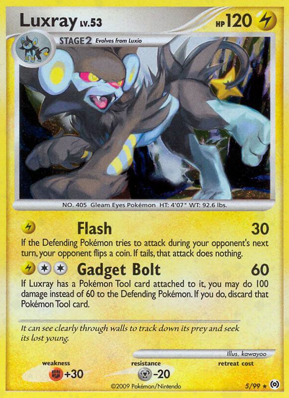 Luxray Pokemon card from Arceus
