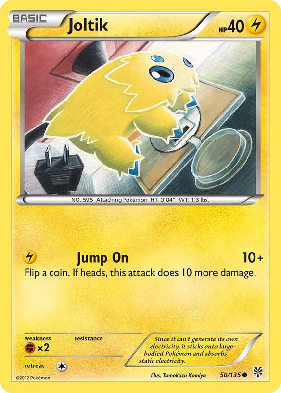 Joltik Pokemon card from Plasma Storm