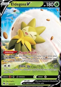 Eldegoss V Pokemon card from Champion's Path