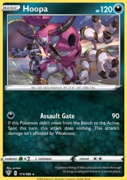 Hoopa Pokemon card from Darkness Ablaze