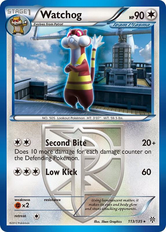 Watchog (Team Plasma) (113) Pokemon card from Plasma Storm