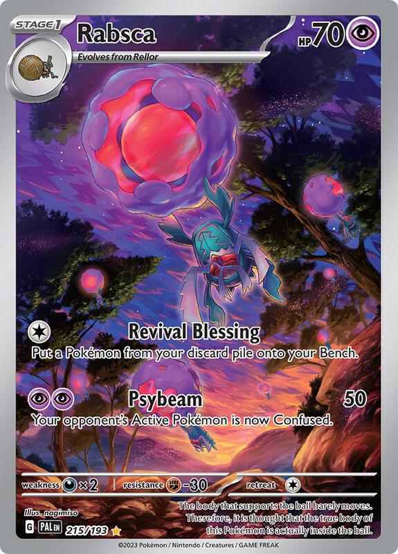 Rabsca Pokemon card from SV02: Paldea Evolved