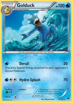 Golduck Pokemon card from BREAKpoint
