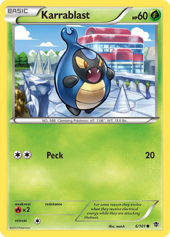 Karrablast Pokemon card from Plasma Blast