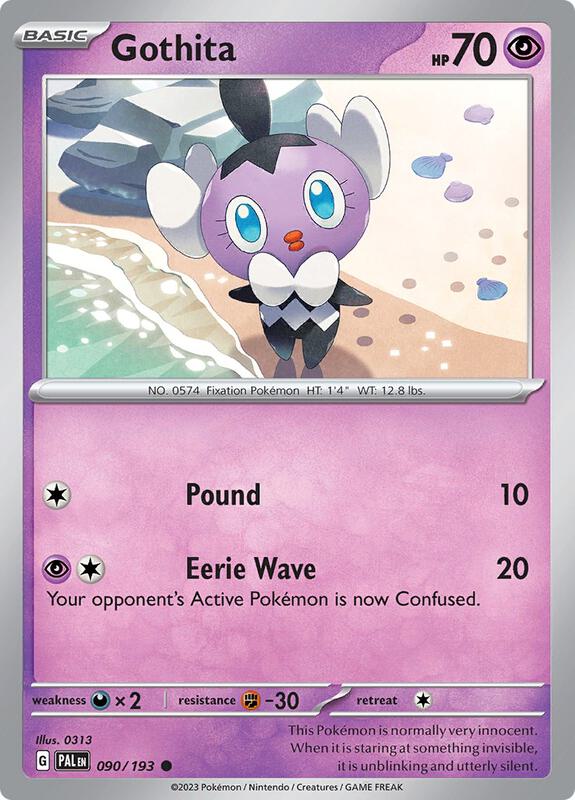 Gothita Pokemon card from SV02: Paldea Evolved