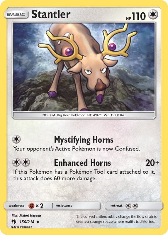 Stantler Pokemon card from SM - Lost Thunder