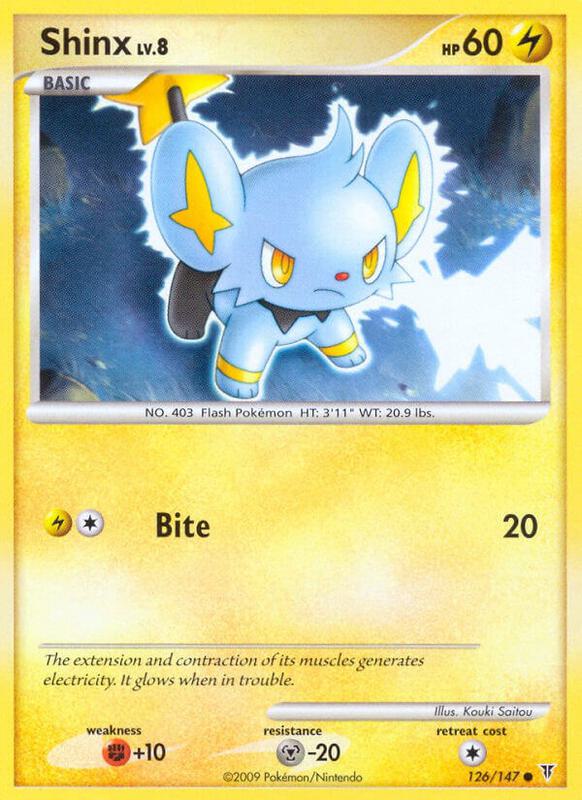 Shinx Pokemon card from Supreme Victors