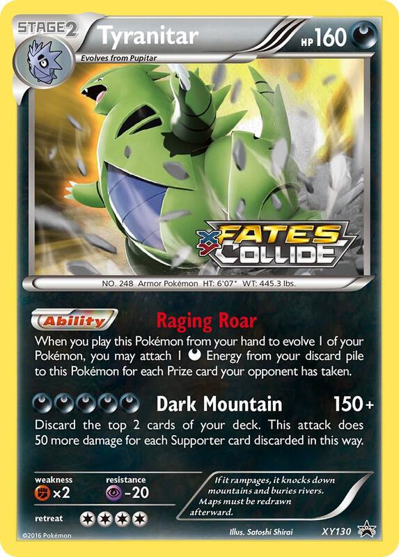 Tyranitar (Prerelease) Pokemon card from XY Promos