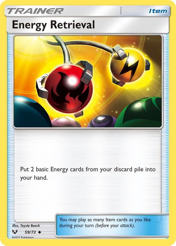 Energy Retrieval Pokemon card from Shining Legends