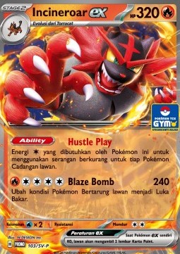 Incineroar ex (SV-P/ID 103) Scarlet & Violet Indonesian Promos ID