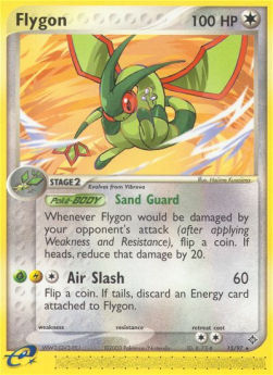 Flygon Pokemon card from EX Dragon
