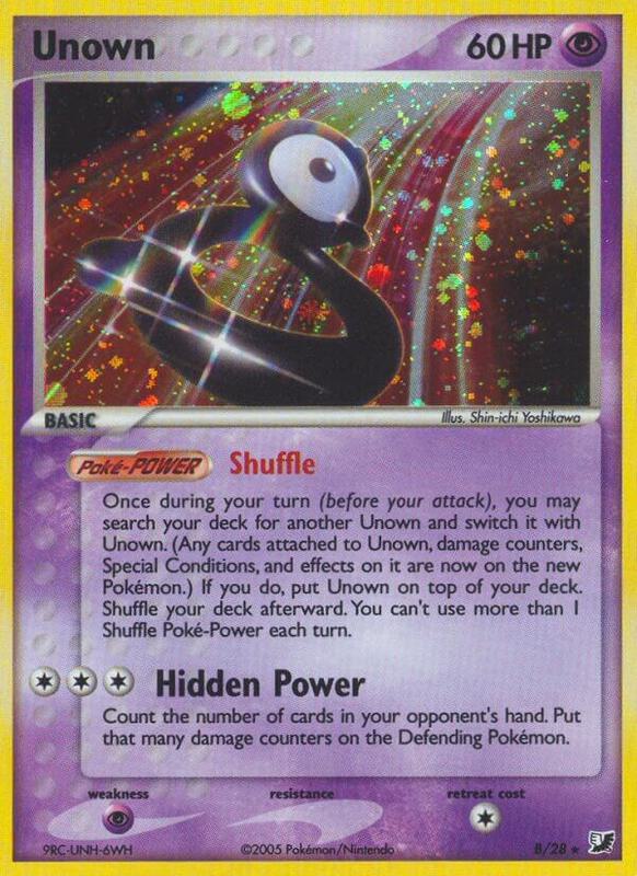 Unown (B) Pokemon card from Unseen Forces