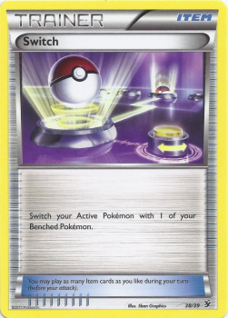 Switch Pokemon card from XY Kalos Starter Set