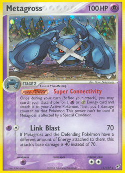 Metagross (Holo) Pokemon card from EX Deoxys