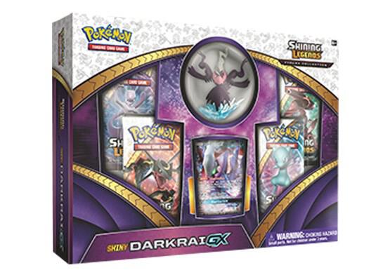 Shining Legends Figure Collection: Shiny Darkrai GX Pokemon card from Shining Legends